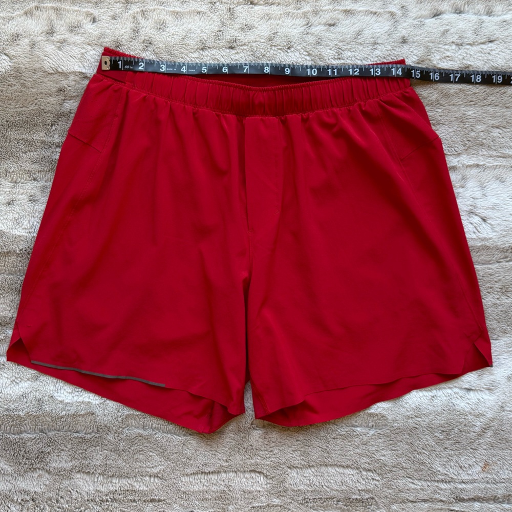 Lululemon Men’s Surge Short *6" Updated in Bold Red Size L - Picture 9 of 15